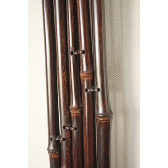 二代 田辺竹雲斎 紫竹垂撥(すいはつ) 短冊色紙扇子兼用　U078 