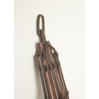 二代 田辺竹雲斎 紫竹垂撥(すいはつ) 短冊色紙扇子兼用　U078 