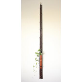 二代 田辺竹雲斎 紫竹垂撥(すいはつ) 短冊色紙扇子兼用　U078