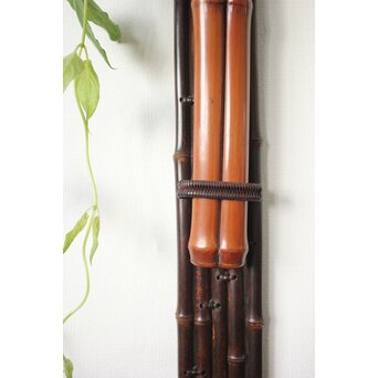 二代 田辺竹雲斎 紫竹垂撥(すいはつ) 短冊色紙扇子兼用　U078 