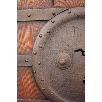 総欅格子蔵戸　W951 