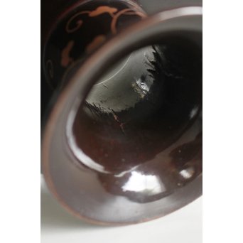 唐草蒔絵の天目台　Q053 