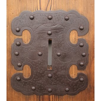 素朴な格子蔵戸　W954 