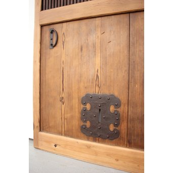 素朴な格子蔵戸　W954 