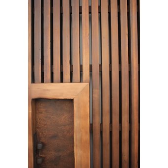 欅一枚板の上腰板蔵戸　W955 