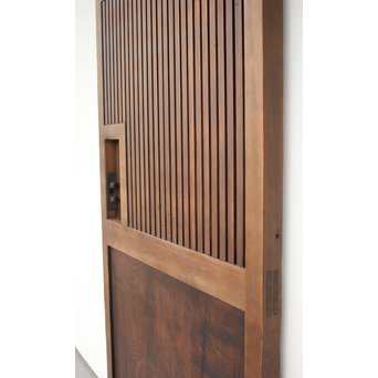 欅一枚板の上腰板蔵戸　W955 