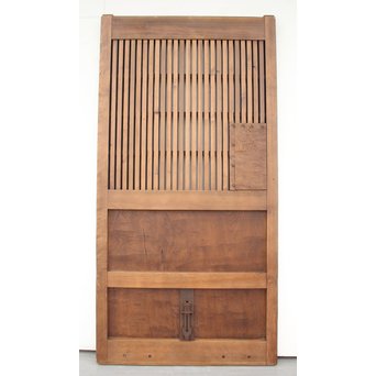 欅一枚板の上腰板蔵戸　W955 