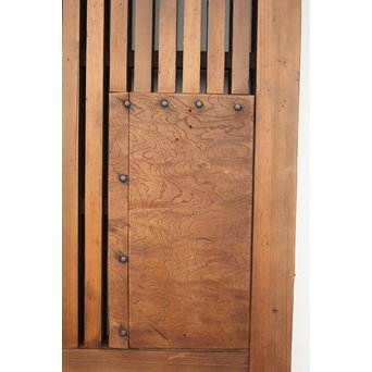 欅一枚板の上腰板蔵戸　W955 