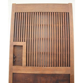 欅一枚板の上腰板蔵戸　W955 