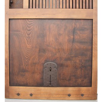 欅一枚板の上腰板蔵戸　W955 