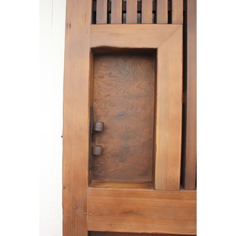 欅一枚板の上腰板蔵戸　W955 