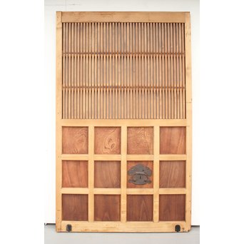 升格子の腰板 格子蔵戸　W958