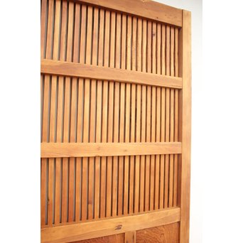 升格子の腰板 格子蔵戸　W958 