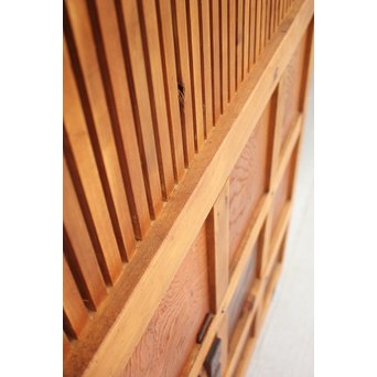 升格子の腰板 格子蔵戸　W958 