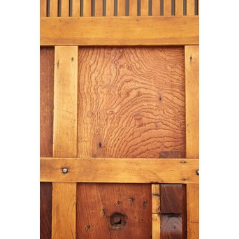 升格子の腰板 格子蔵戸　W958 