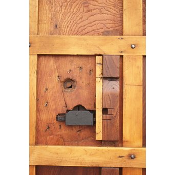 升格子の腰板 格子蔵戸　W958 