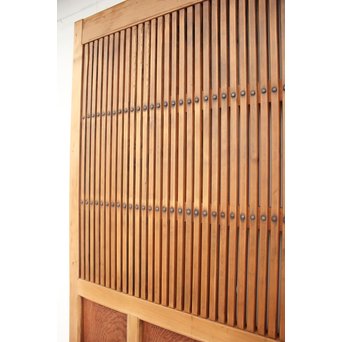 升格子の腰板 格子蔵戸　W958 