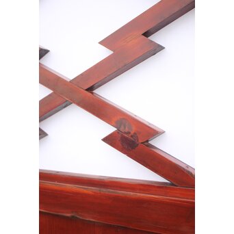 松皮菱格子 強化障子張 内蔵戸　W959 