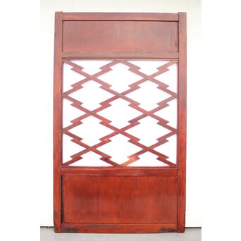 松皮菱格子 強化障子張 内蔵戸　W959