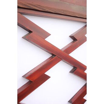 松皮菱格子 強化障子張 内蔵戸　W959 