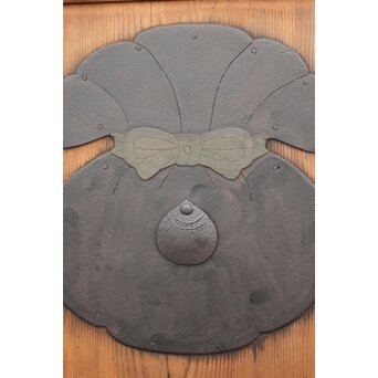 珍品 対の巾着金具格子蔵戸　W960Y 