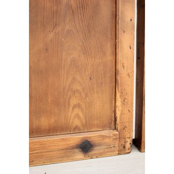 珍品 対の巾着金具格子蔵戸　W960Y 