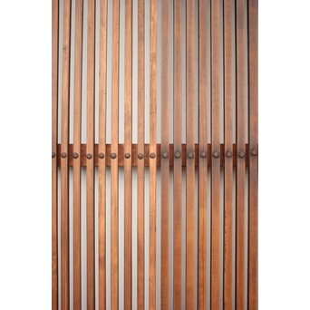 珍品 対の巾着金具格子蔵戸　W960Y 