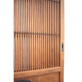 珍品 対の巾着金具格子蔵戸　W960Y 