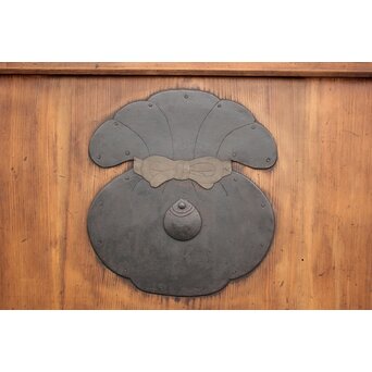 珍品 対の巾着金具格子蔵戸　W960Y 