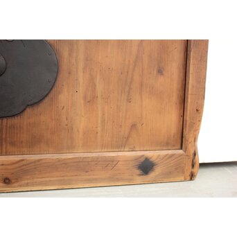 珍品 対の巾着金具格子蔵戸　W960Y 