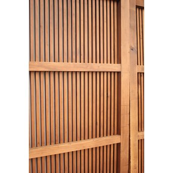 珍品 対の巾着金具格子蔵戸　W960Y 