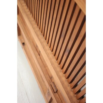 珍品 対の巾着金具格子蔵戸　W960Y 