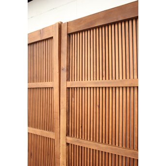 珍品 対の巾着金具格子蔵戸　W960Y 