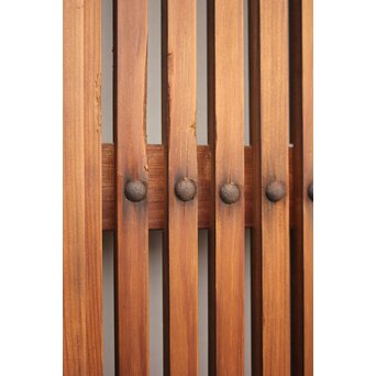 珍品 対の巾着金具格子蔵戸　W960Y 