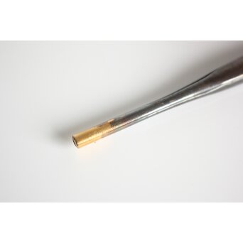 池田泰真 金唐革製 煙草入 泰真蒔絵筒/彫金四君子緒締/神仏目貫　Q056 