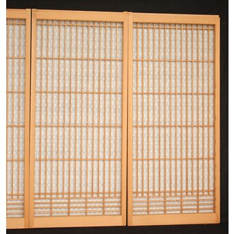 麻模様障子 白木書院 4枚1組　R2459 