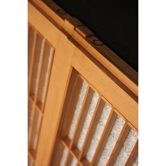 麻模様障子 白木書院 4枚1組　R2459 