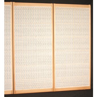 麻模様障子 白木書院 4枚1組　R2459 