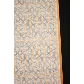 麻模様障子 白木書院 4枚1組　R2459 