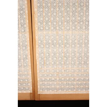 麻模様障子 白木書院 4枚1組　R2459 