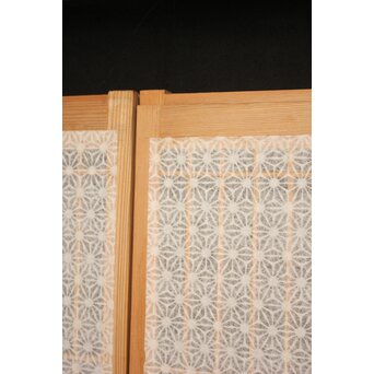 麻模様障子 白木書院 4枚1組　R2459 