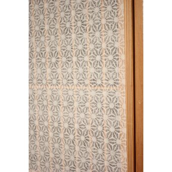 麻模様障子 白木書院 4枚1組　R2459 