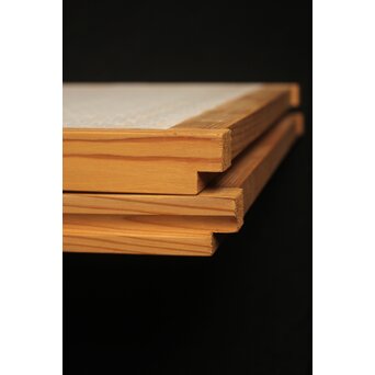 麻模様障子 白木書院 4枚1組　R2459 