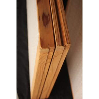 麻模様障子 白木書院 4枚1組　R2459 