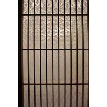 麻模様障子 白木書院 4枚1組　R2459 