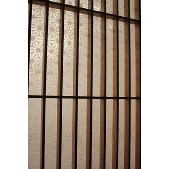 麻模様障子 白木書院 4枚1組　R2459 