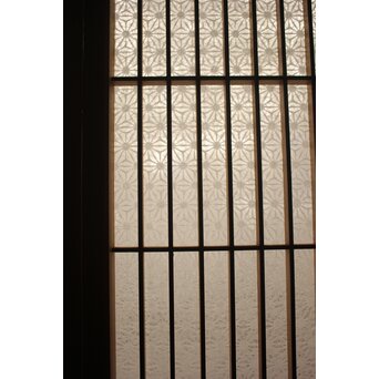 麻模様障子 白木書院 4枚1組　R2459 