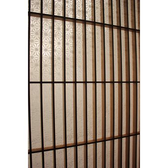 麻模様障子 白木書院 4枚1組　R2459 