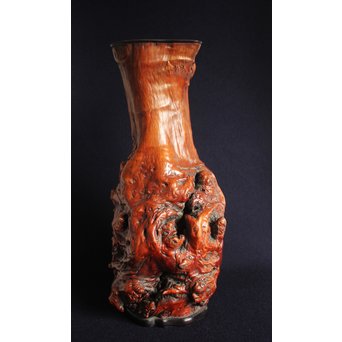 天然木瘤花器　X125 