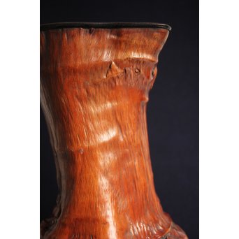 天然木瘤花器　X125 